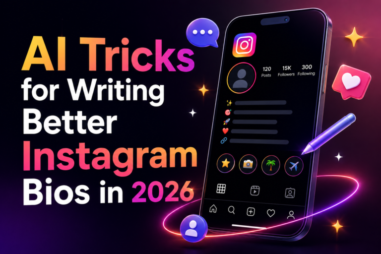 AI Tricks for Writing Better Instagram Bios in 2026