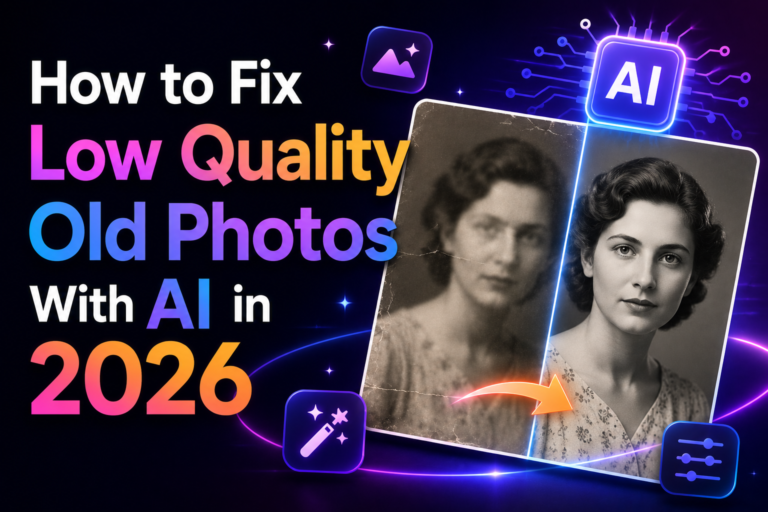 How to Fix Low Quality Old Photos With AI in 2026