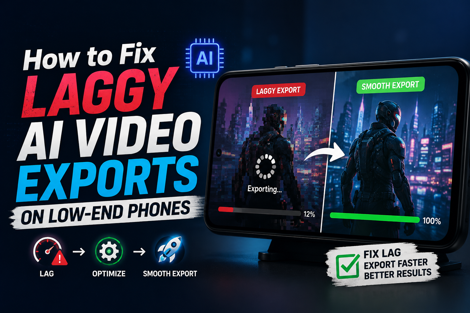 How to Fix Laggy AI Video Exports on Low-End Phones