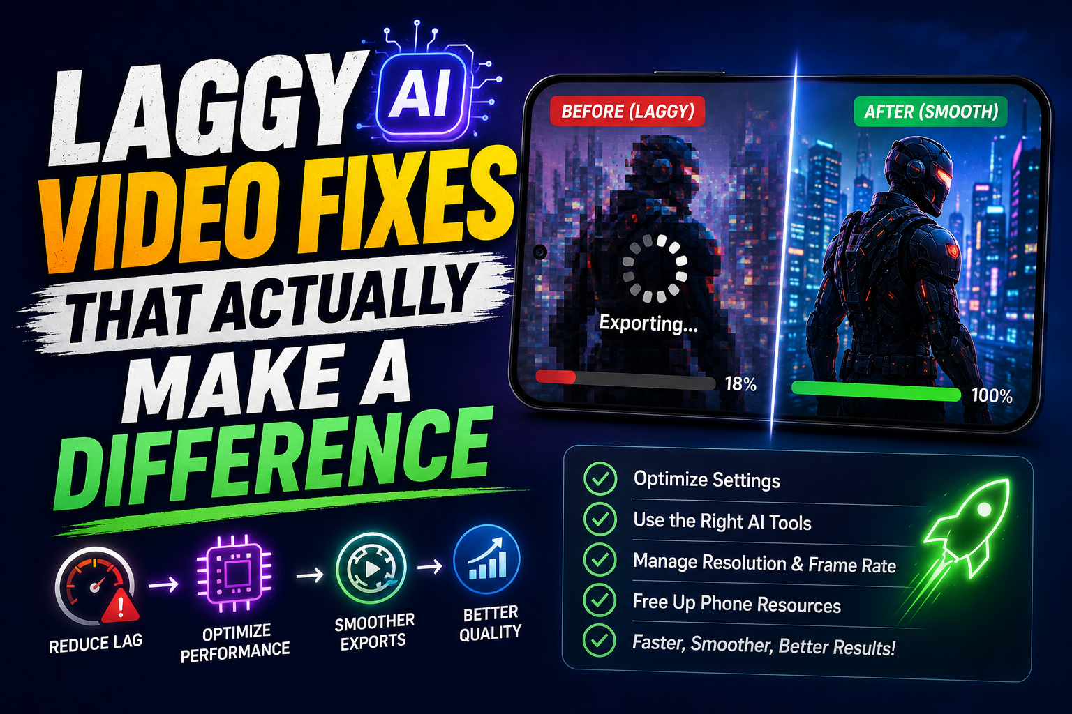 Fix laggy AI video exports on low-end phones
