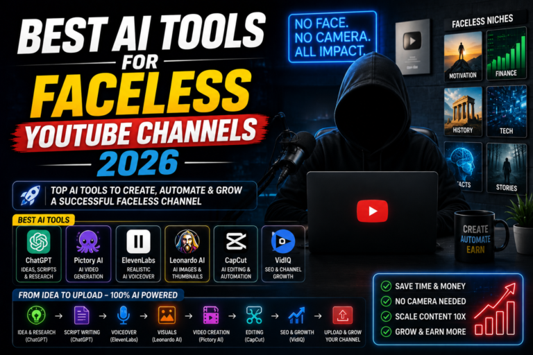 Best AI Tools for Faceless YouTube Channels in 2026