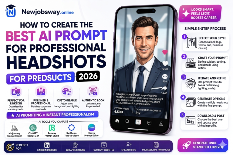 Best AI Prompt for LinkedIn Professional Headshots in 2026