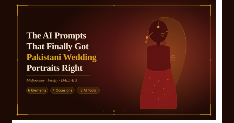 Best AI Prompt for Pakistani Wedding Portraits